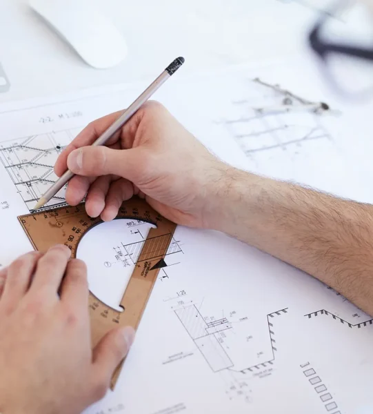 engineer-drawing-scheme-close-up