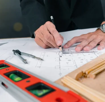 man-working-table