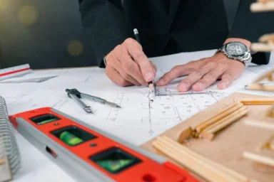 man-working-table