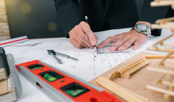 man-working-table
