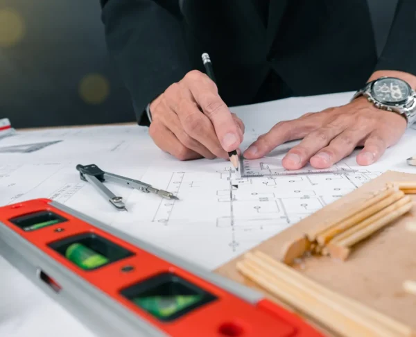 man-working-table
